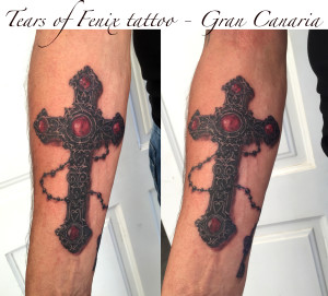 3D cross tattoo Gran Canaria