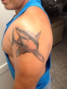 Amazing shark Tattoo Tears of Fenix Tattoo Studio