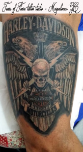 Harley Davidson tattoo in Maspalomas