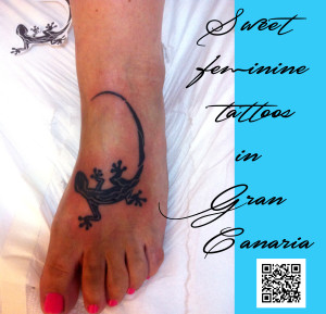 Sweet feminine tattoo gran canaria
