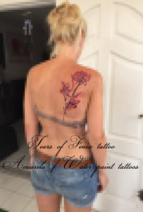 water paint tattoo maspalomas
