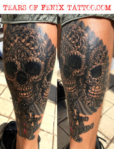 skull tattoo gran canaria