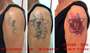 cover up tattoo acuarela