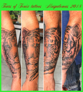 Tiger tattoo Maspalomas 